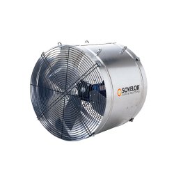 Brasseur d'air hélicoïde à suspendre - grilles d'aspiration et soufflage - 230 V monophasé - V 470 - SOVELOR