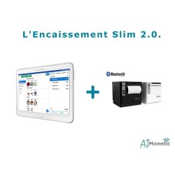 Caisse enregistreuse tactile en tablette Samsung 10.5'' avec imprimante Bluetooth - AJ Monetic - aux normes NF525 2018