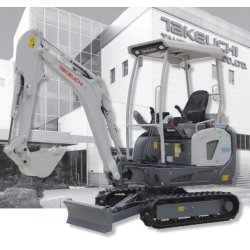 Mini-pelle parfaite pour  les écoles, les quartiers résidentiels, les hôpitaux et les municipalités- Takeuchi TB20E (Entièrement électrique)