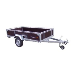 Remorque industrielle 34460 - PTAC jusqu'à 750 kg - caisse basculante avec ridelles rabattables