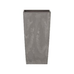 Prosperplast - Pot URBI SQUARE BETON EFFECT 7,2 L avec réservoir - 17x17x32,5 cm, coloris Marengo - gris plastique polypropylène ZA4220