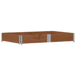 Helloshop26 - Jardinière bac lit surélevé plantes fleurs terrasse jardin 150 x 100 cm bois massif de pin marron 02_0037422 02_0037422 - marron mét