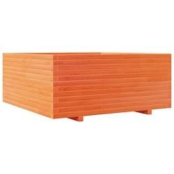 Helloshop26 - Jardinière bac lit surélevé plantes fleurs terrasse jardin cire 110 x 110 x 49,5 cm bois de pin massif marron 02_0038428 - marron Boi