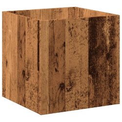 Helloshop26 - Jardinière carré moderne déco intérieure 40 x 40 x 40 cm en bois d'ingénierie vieux bois 02_0051006 02_0051006 - Bois massif 300023