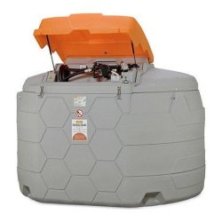 Station gasoil cube outdoor standard - 1500L à 5000L - CEMO - Polyéthylène double paroi
