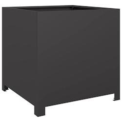 Helloshop26 - Jardinière bac lit surélevé plantes fleurs terrasse jardin 50 x 50 x 50 cm acier noir 02_0037656 - noir acier 3000217863570