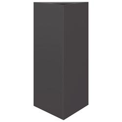 Helloshop26 - Jardinière bac lit surélevé plantes fleurs terrasse jardin triangulaire 40 x 34,5 x 70 cm acier noir 02_0038810 - noir acier 30002178