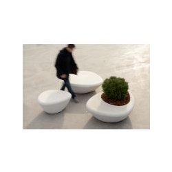 Supercell - Jardinières en béton coloré imperméabilisé - Durbanis - Dimensions : 140 x 110 x 43 cm