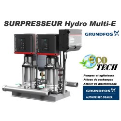 Surpresseur Hydro Multi-E Grundfos - Distributeur Eco-Tech France Normandie - Haut rendement énergétique avec pompes à vitesse variable