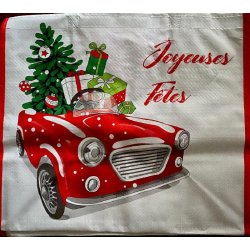 100 Sacs Noël pour sortie de caisses réutilisables en PP tissé 160gr/m2, personnalisables - SSCPPTBC-EV06/4NL1