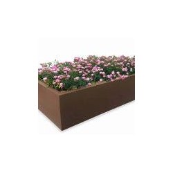 Jardinière sans fond COSMOPOLITAN Carré - 150x150 cm - acier galvanisé - grande contenance
