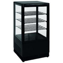L2G - N-CS70 - vitrine refrigeree noire 68 litres 0°c/+12°c 3 grilles, avec eclairage, gaz r600a - N-CS70