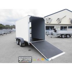 Remorque fourgon en bois SARIS - FW2000 - 2 essieux roues extérieures - PTAC : 2000 Kg - 306x154xH180 - SARIS_FOURGON_FW2000