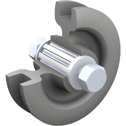Galet fonte gorge ronde 102mm - MANTION - 1008gr - 567633