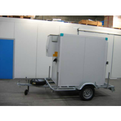 Chambre froide 2.5 m3 sur remorque température positive