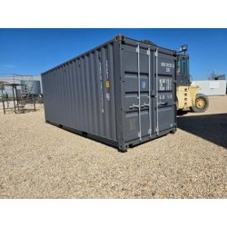 Container maritime 20 pieds - état neuf - gris anthracite - réf : W03002404001 - Dabert Citernes