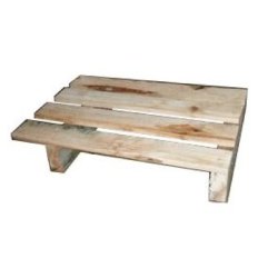 Palette en bois 400 x 600 mm - 1/4 palette - Version 2 chevrons ou 2 semelles