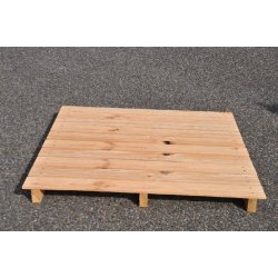 Palette en bois - plancher plein - sur mesure - format 80x120 ou dimensions personnalisées - conforme NIMP15 et certifiée PEFC