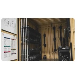 Container de stockage sportif pour une protection maximale contre les intempéries, les vols et l'humidité
