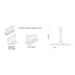 Murs de soutènement en t - finition lisse