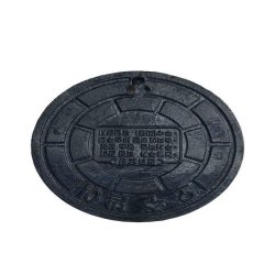 Couvercle de regard en fonte sphéroïdale - Peinture noire électrique - Norme EN124 - Résistant au glissement