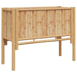 Helloshop26 - Jardinière moderne extérieur 90 x 35 x 70 cm avec design minimaliste durable en bambou marron 02_0058226 02_0058226 - marron Bambou 30