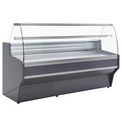 Vitrine-comptior à verre courbé pour charcuterie en noir - 1505x940x1235 mm - 1090 W 230/1V - 24X16159 Eurast - noir multi-matériau 24X16159