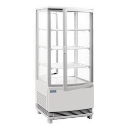 Vitrine Réfrigérée 86 Litres - Blanche - Dégivrage automatique - Polar - inox CX576