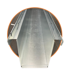 Caniveaux acier galvanisé en 10/10 avec une longueur de 2 m et une profondeur sous grille de 300 mm