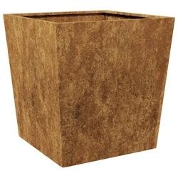 Helloshop26 - Jardinière bac lit surélevé plantes fleurs terrasse jardin 50 x 50 x 50 cm acier corten Marron 02_0037658 - acier 3000213916331