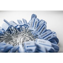 Scellé indicateur de sécurité métallique type cadenas - Secur Hasp - Precintia - Fil galvanisé et marquage laser