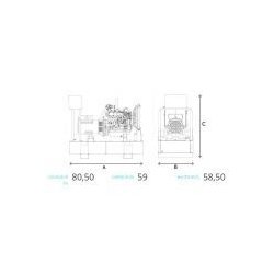 Groupe électrogène Gza3-4 T6 Genelec - Diesel 4,5kW PRP - Moteur Hatz 1B30