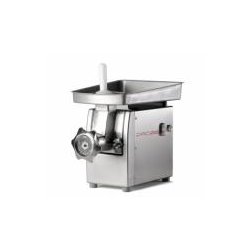 Hachoir à viande professionnel tout inox - modèle traditionnel - inox 304 - avec marche arrière et plateau grande capacité