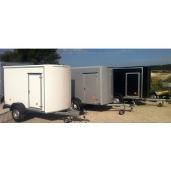 Petits fourgons Debon - dimensions 2.55m x 1.25m x 1.55m - charge de 750kg à 1300kg - avec ou sans freinage