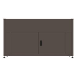 COULEURS DU MONDE Armoire grand volume avec jardinière – Acier galvanisé marron - marron acier 3700263329623