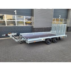 GTM 4m x 1m80 Gooseneck porte engin 2 x essieux 1800 kg