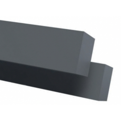 Profilé rectangulaire PVC gris - 41R01020010 - 020x010 mm
