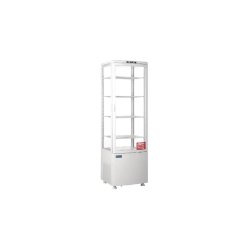 Vitrine ventilée positive 235 Litres, 4 faces vitrées, Blanche, 375 W, 220 V - MONO