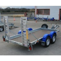 Porte-engins TPG 3502 35 - 356x170 cm - Timon articulé AL-KO - PTAC 3500 kg