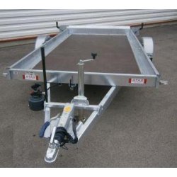 Plateau abaissable nu - 350x180 cm - 1500 kg PTAC - 1 essieu - Lider