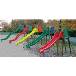 Toboggan échelle 1,80 m pour enfants de 3 à 12 ans - structure en pin du Nord
