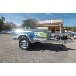 Remorque utilitaire 170x122x39 cm - Saragos 1 essieu - PTAC 500 kg - caisse basculante
