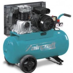 Compresseur Aircraft Airstar 403/50 E - 2009433 - Bicylindres en fonte, 400 V, 50 L, 10 bar