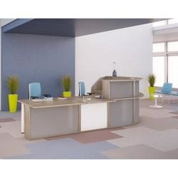 Banque d'accueil gamme Élégance - fabrication française - Garantie 8 ans - Modules PMR et hauts avec options