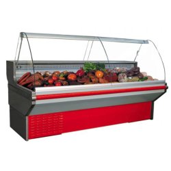 Vitrine réfrigérée de boucherie/charcuterie/sandwichs Jeta - froid ventilé ou statique - classe 3M1 et 3M2