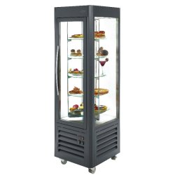 Vitrine réfrigérée 4 faces vitrées- Rotative- 360L froid positif