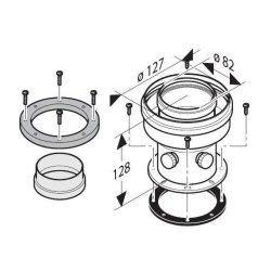 Buse verticale Opalia F réf A2042100 - Kit chauffe-eau gaz
