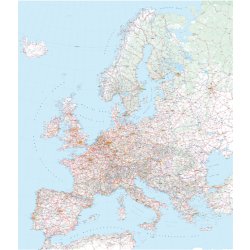 Europe routes et reliefs michelin