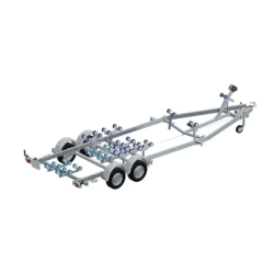Porte bateau immergeable Sun Way - D2423 - PTAC : 2700Kg - Kit multi rouleaux - 2 essieux - Référence : D2423