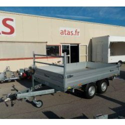 Benne tri-benne Debon PW2.4 - 300x180 cm - 2600 kg PTC - électrique - 2 essieux